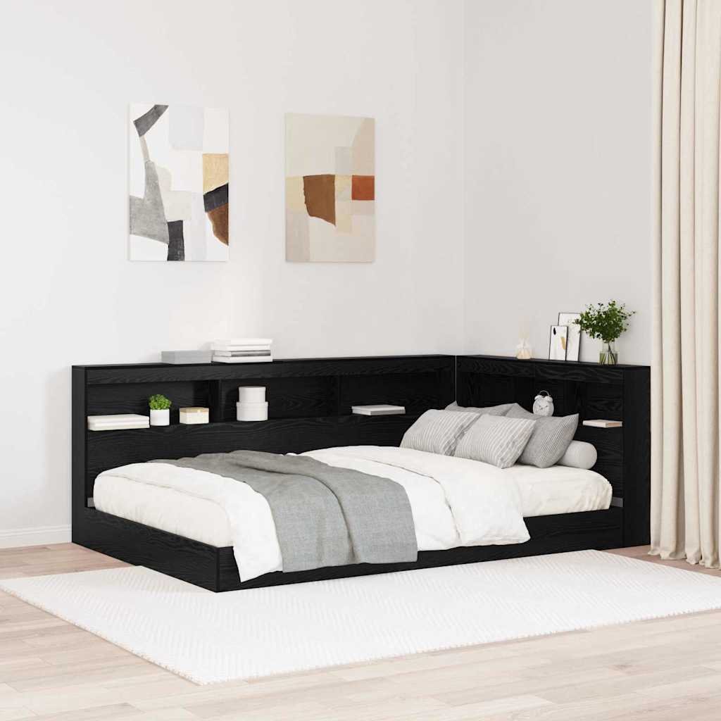 Κεφαλάρι Αποθήκης με ράφι Μαύρη Οξυά 207,5 x 137,5 x 76,5 εκ