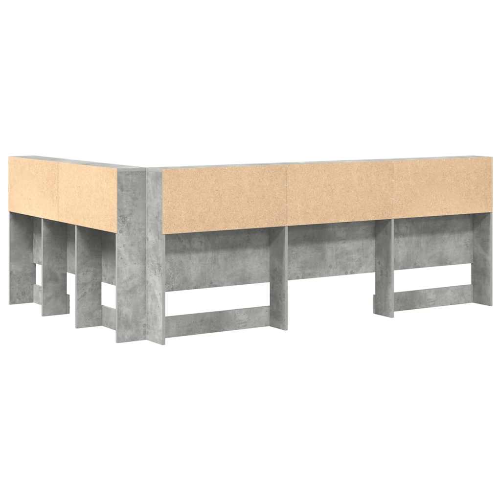 Κεφαλάρι Αποθήκης Σκυρόδεμα Γκρι 207,5 x 137,5 x 76,5 εκ
