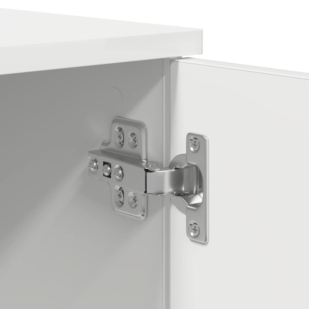 Κρεβάτι με αποθηκευτικό χώρο Λευκό 80 cm Επεξεργασμένο ξύλο