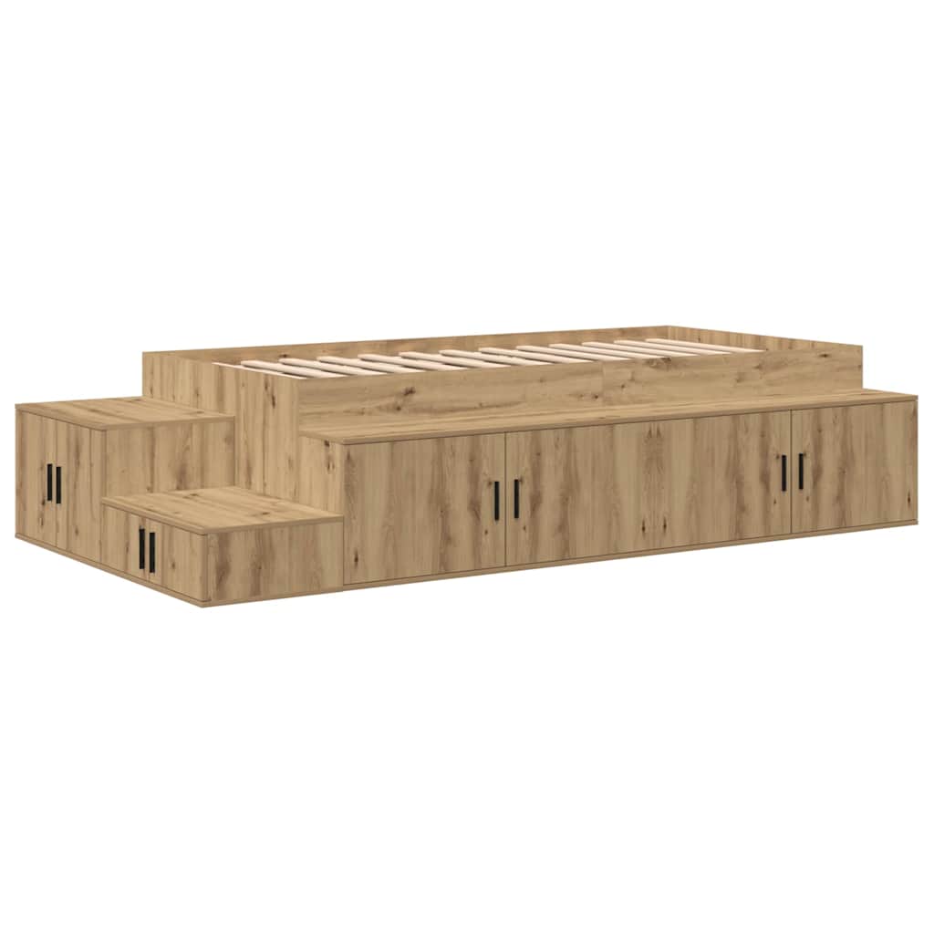 Κρεβάτι με αποθηκευτικό χώρο Artisan Oak 80 cm - Pakobazaar