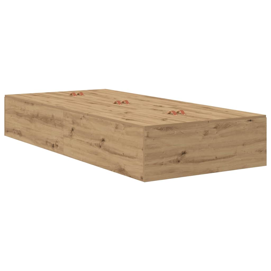 Κρεβάτι με αποθηκευτικό χώρο με συρτάρι Artisan Oak 80 cm - Pakobazaar