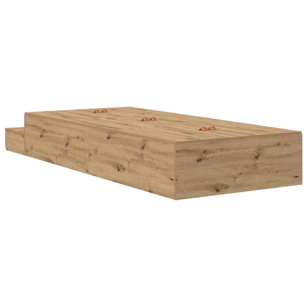 Κρεβάτι με αποθηκευτικό χώρο με συρτάρι Artisan Oak 80 cm - Pakobazaar