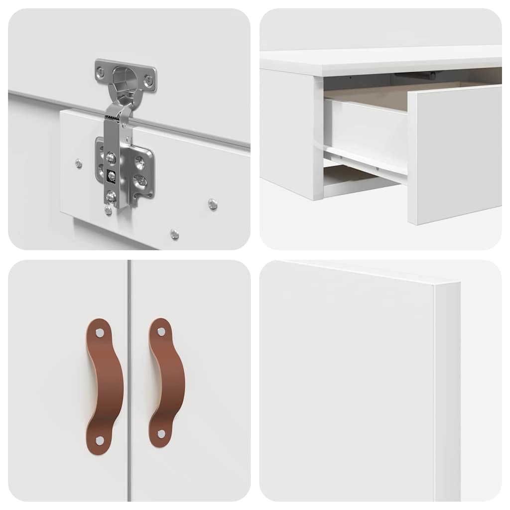 Κρεβάτι με αποθηκευτικό χώρο Λευκό 200 cm Επεξεργασμένο ξύλο