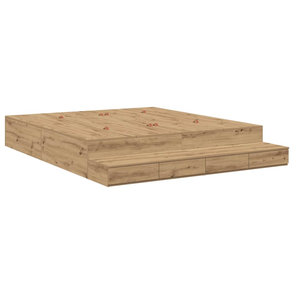 Κρεβάτι με αποθηκευτικό χώρο με συρτάρι Artisan Oak 200 cm - Pakobazaar