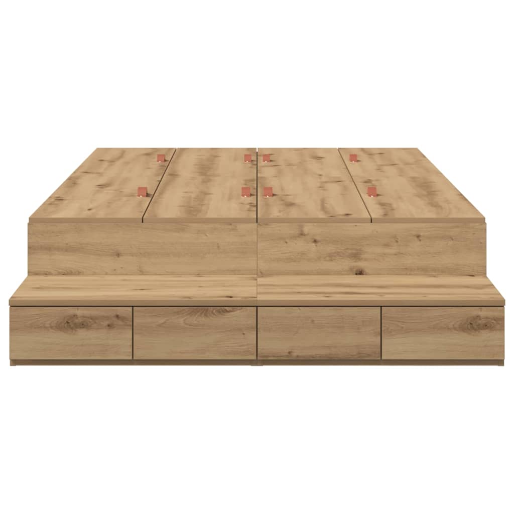 Κρεβάτι με αποθηκευτικό χώρο με συρτάρι Artisan Oak 120 cm