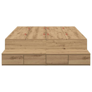 Κρεβάτι με αποθηκευτικό χώρο με συρτάρι Artisan Oak 120 cm - Pakobazaar