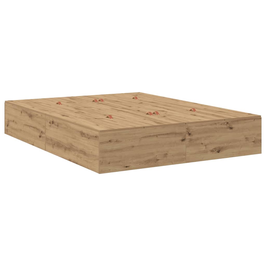 Κρεβάτι με αποθηκευτικό χώρο με συρτάρι Artisan Oak 140 cm - Pakobazaar