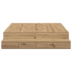 Κρεβάτι με αποθηκευτικό χώρο με συρτάρι Artisan Oak 140 cm - Pakobazaar