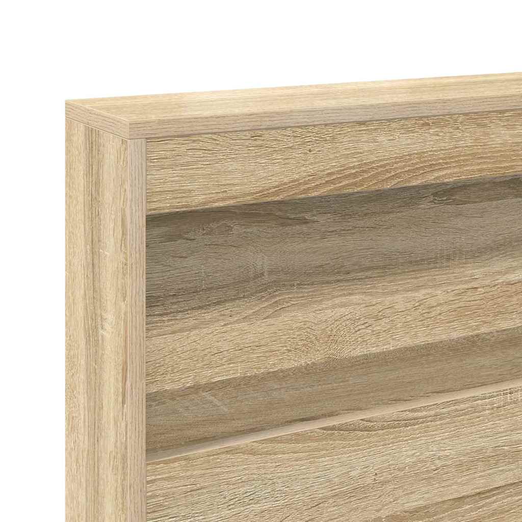 Κρεβάτι Βιβλιοθήκης Sonoma Δρυς 90 x 200 cm Επεξεργασμένο Ξύλο - Pakobazaar