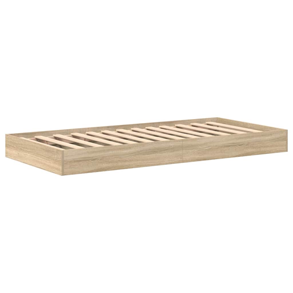 Κρεβάτι Βιβλιοθήκης Sonoma Δρυς 90 x 200 cm Επεξεργασμένο Ξύλο - Pakobazaar