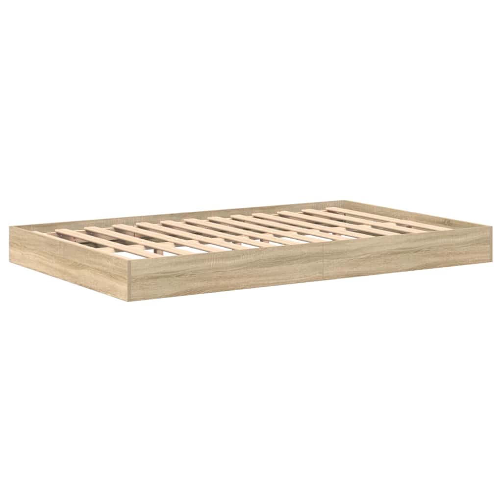 Κρεβάτι Βιβλιοθήκης Sonoma Δρυς 120 x 200 cm Επεξεργασμένο Ξύλο - Pakobazaar