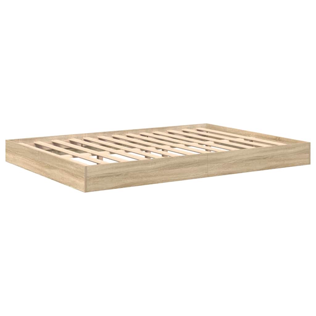 Κρεβάτι Βιβλιοθήκης Sonoma Δρυς 150 x 200 cm Επεξεργασμένο ξύλο - Pakobazaar