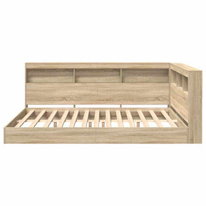 Κρεβάτι Βιβλιοθήκης Sonoma Δρυς 160 x 200 cm Επεξεργασμένο ξύλο - Pakobazaar