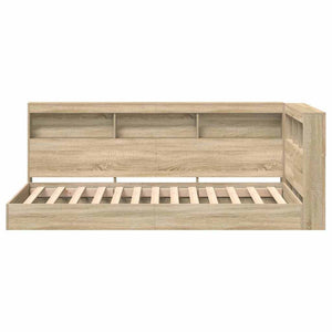 Κρεβάτι Βιβλιοθήκης Sonoma Δρυς 90 x 190 cm Επεξεργασμένο Ξύλο