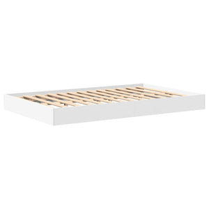 Κρεβάτι Βιβλιοθήκης Λευκό 120 x 190 cm Επεξεργασμένο Ξύλο - Pakobazaar