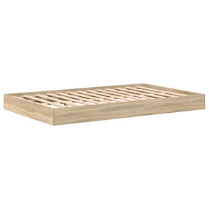 Κρεβάτι Βιβλιοθήκης Δρύς Sonoma 120 x 190 cm Επεξεργασμένο Ξύλο - Pakobazaar