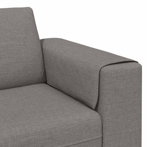 Καναπές σαλονιού Taupe 250 x 77 x 76 εκ. Πολυεστέρας