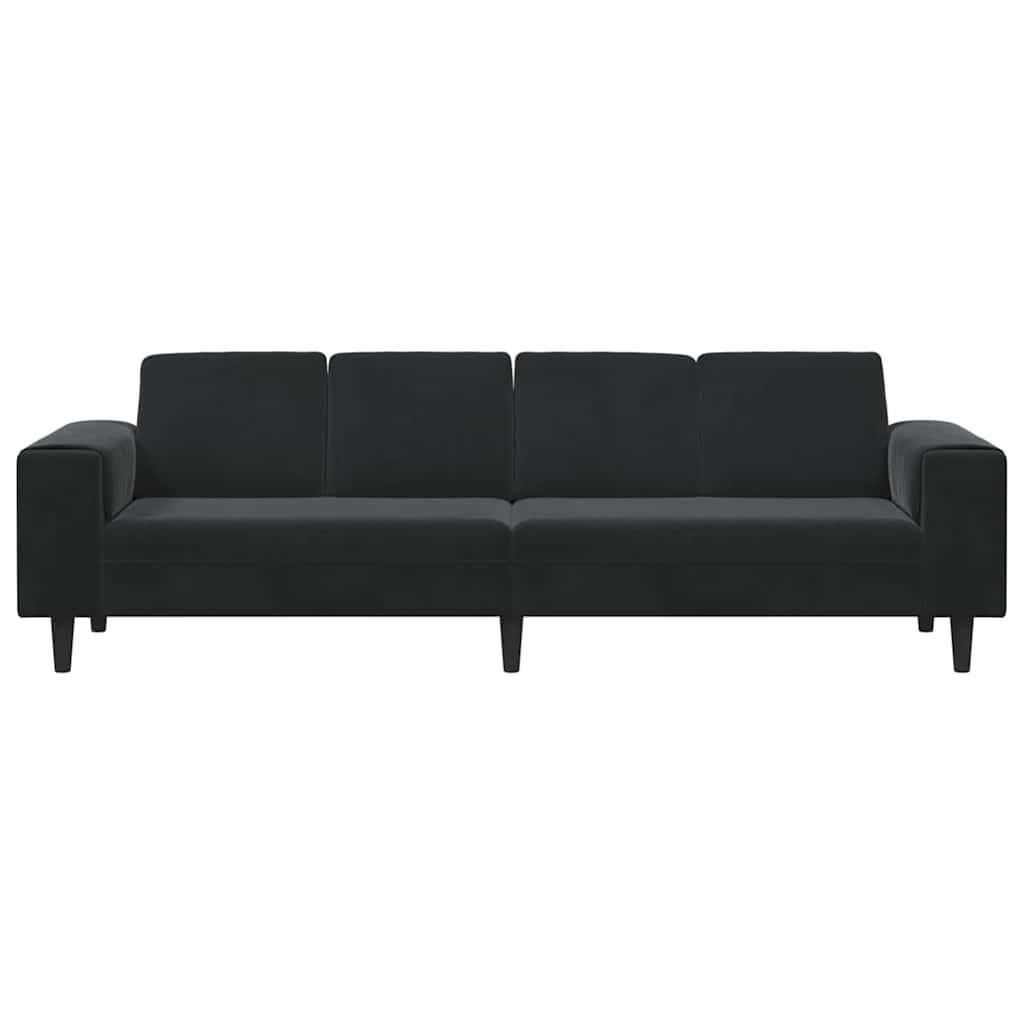 Καναπές σαλονιού Μαύρο 250 x 77 x 76 εκ. - Pakobazaar