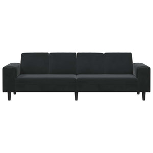 Καναπές σαλονιού Μαύρο 250 x 77 x 76 εκ. - Pakobazaar