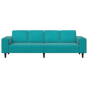 Καναπές σαλονιού Τιρκουάζ 250 x 188 x 76 εκ.