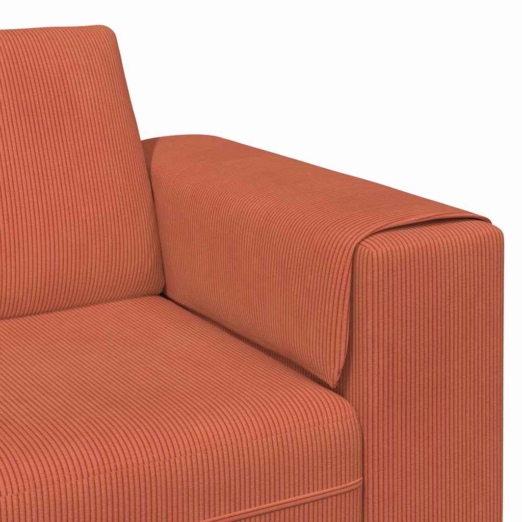 Καναπές Κόκκινο Πορτοκαλί 250 x 77 x 76 εκ. - Pakobazaar