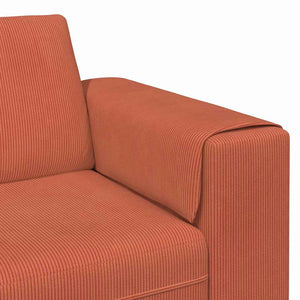 Καναπές Κόκκινο Πορτοκαλί 250 x 77 x 76 εκ. - Pakobazaar