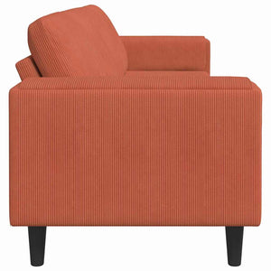 Καναπές Κόκκινο Πορτοκαλί 250 x 77 x 76 εκ. - Pakobazaar