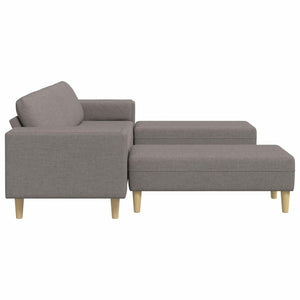 Καναπές σαλονιού 3 pcs Taupe Πολυεστέρας - Pakobazaar