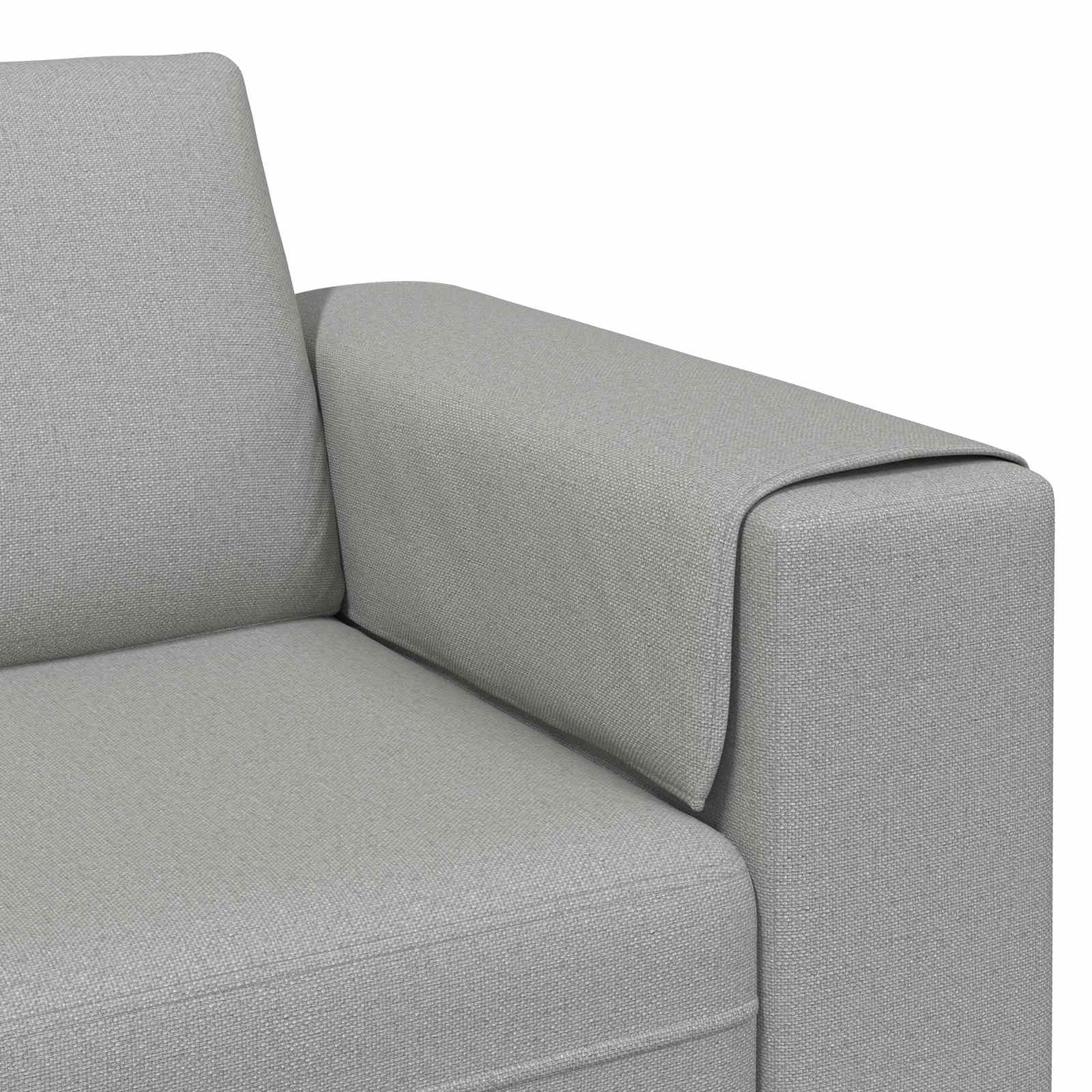 Καναπές σαλονιού 3 pcs Σκίουρος Γκρί 250 x 188 x 76 εκ.