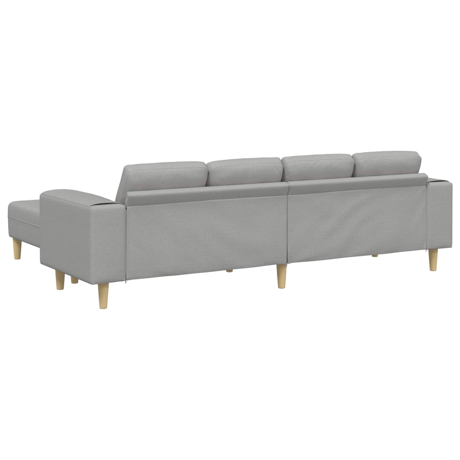 Καναπές σαλονιού 3 pcs Σκίουρος Γκρί 250 x 188 x 76 εκ.