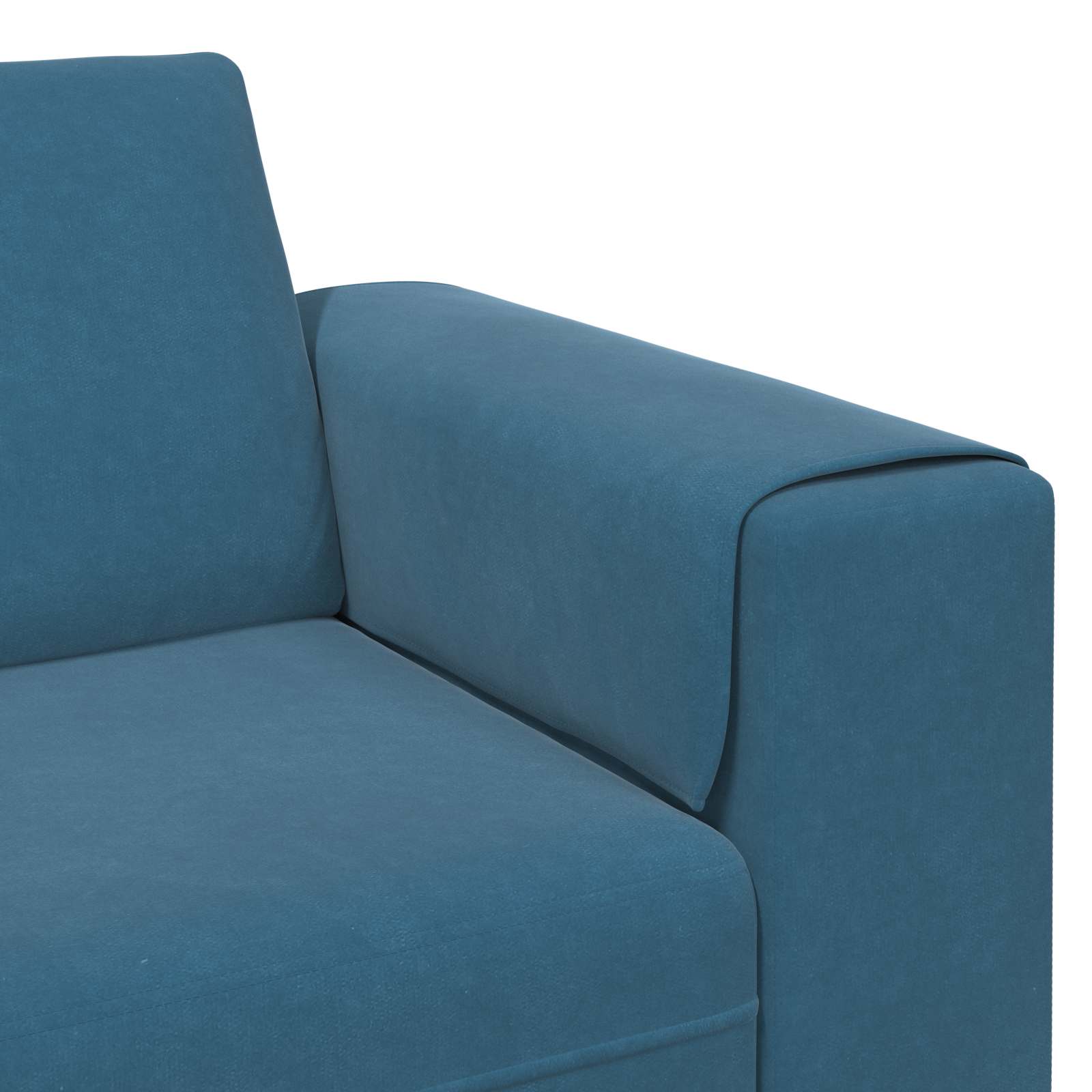 Καναπές σαλονιού 3 pcs Μπλε 250 x 188 x 76 εκ.