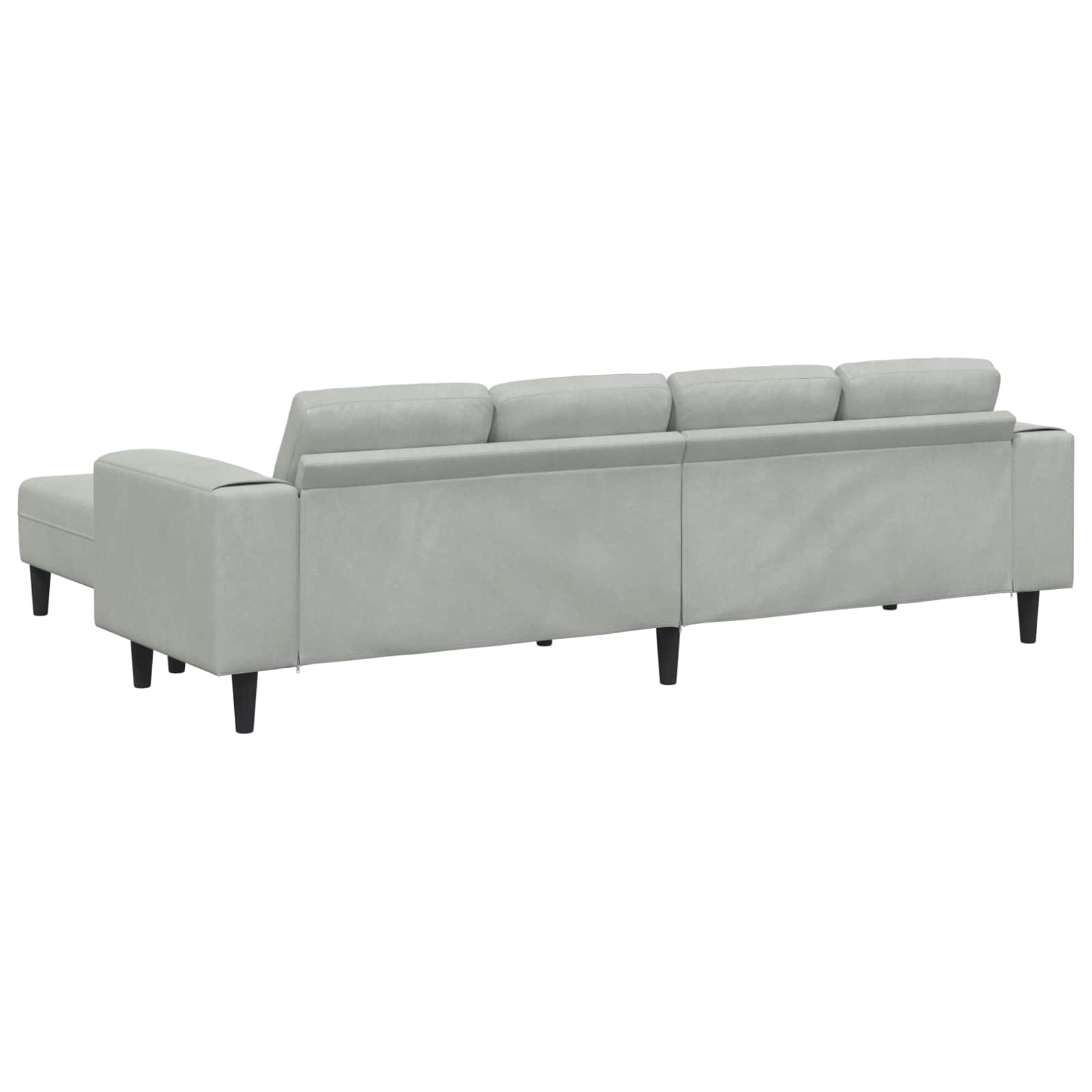 Καναπές σαλονιού 3 pcs Ανοιχτό γκρι 250 x 188 x 76 εκ.