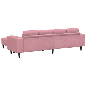 Καναπές σαλονιού 3 pcs Ροζ 250 x 188 x 76 εκ. - Pakobazaar