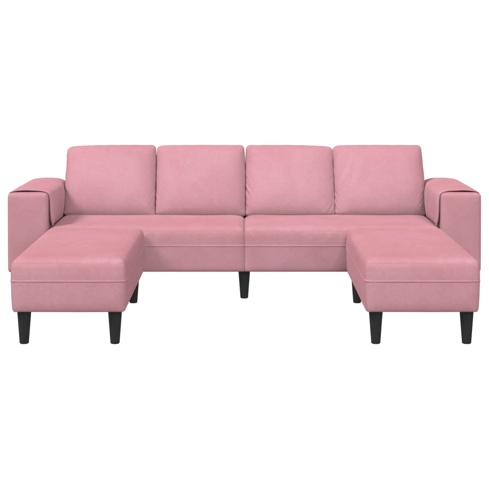 Καναπές σαλονιού 3 pcs Ροζ 250 x 188 x 76 εκ. - Pakobazaar
