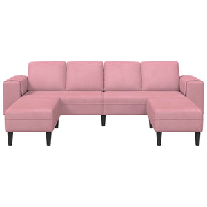 Καναπές σαλονιού 3 pcs Ροζ 250 x 188 x 76 εκ. - Pakobazaar