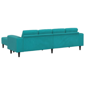 Καναπές σαλονιού 3 pcs Τιρκουάζ 250 x 188 x 76 εκ. - Pakobazaar