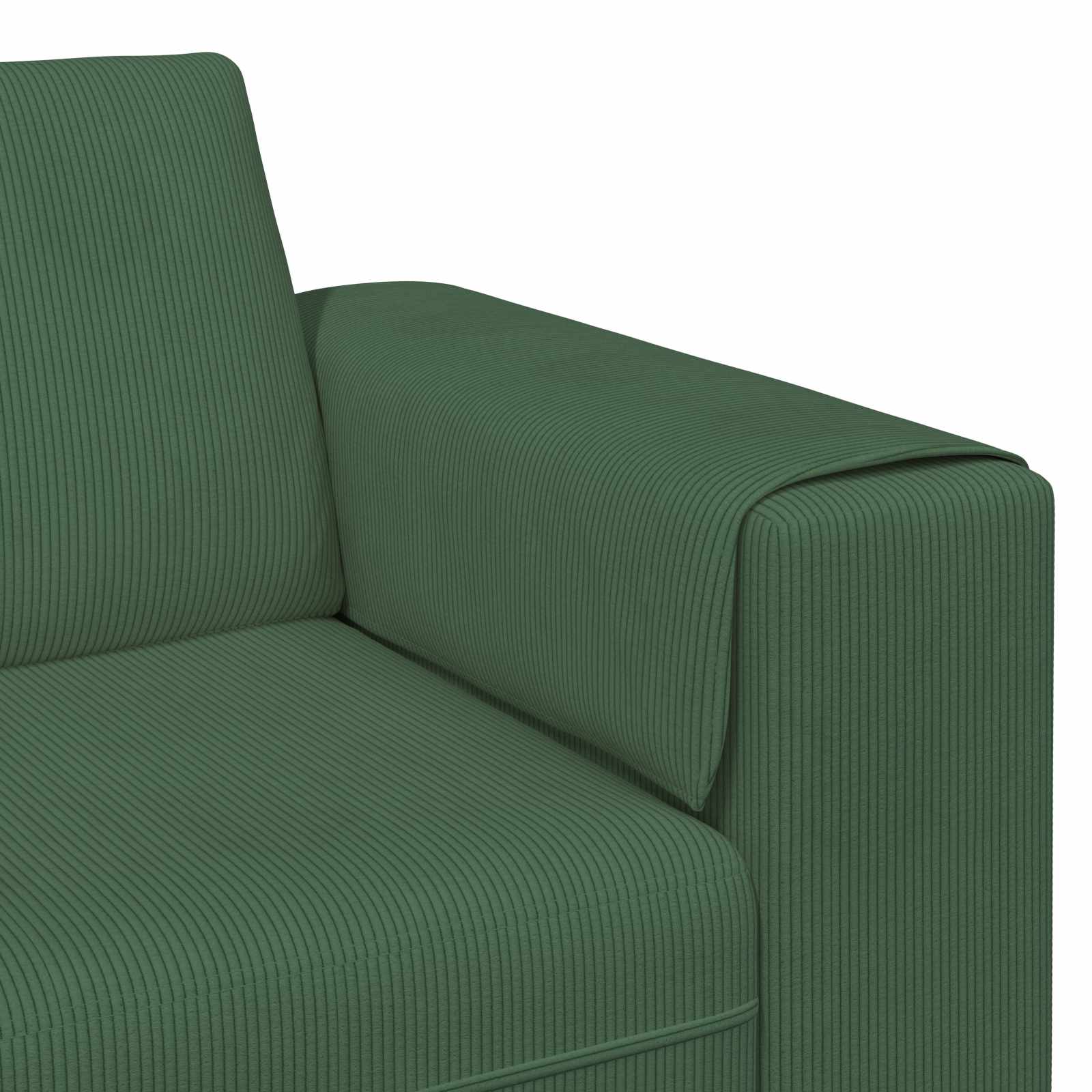 Καναπές Σκούρο Πράσινο 250 x 188 x 76 εκ. Υφασμάτινο Κορντουρά - Pakobazaar
