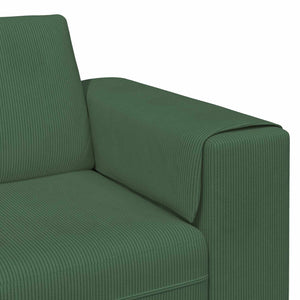 Καναπές Σκούρο Πράσινο 250 x 188 x 76 εκ. Υφασμάτινο Κορντουρά - Pakobazaar
