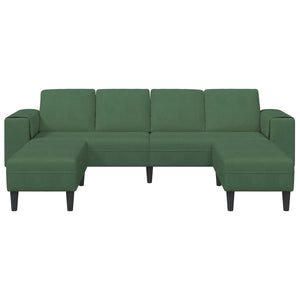 Καναπές Σκούρο Πράσινο 250 x 188 x 76 εκ. Υφασμάτινο Κορντουρά - Pakobazaar
