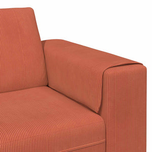Καναπές Κόκκινο Πορτοκαλί 250 x 188 x 76 εκ.