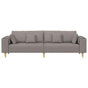 Καναπές Taupe 250 x 77 x 76 εκ. ύφασμα