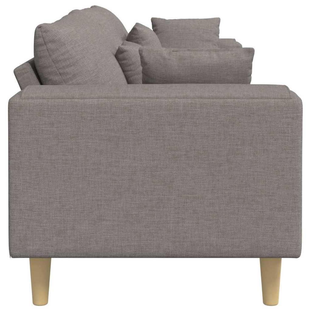 Καναπές με μαξιλάρι Taupe 250 x 77 x 76 εκ. ύφασμα