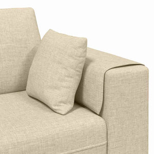 Καναπές Κρεμ 250 x 77 x 76 εκ. ύφασμα