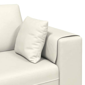 Καναπές με μαξιλάρι Κρεμ 250 x 77 x 76 εκ. Βελούδο - Pakobazaar