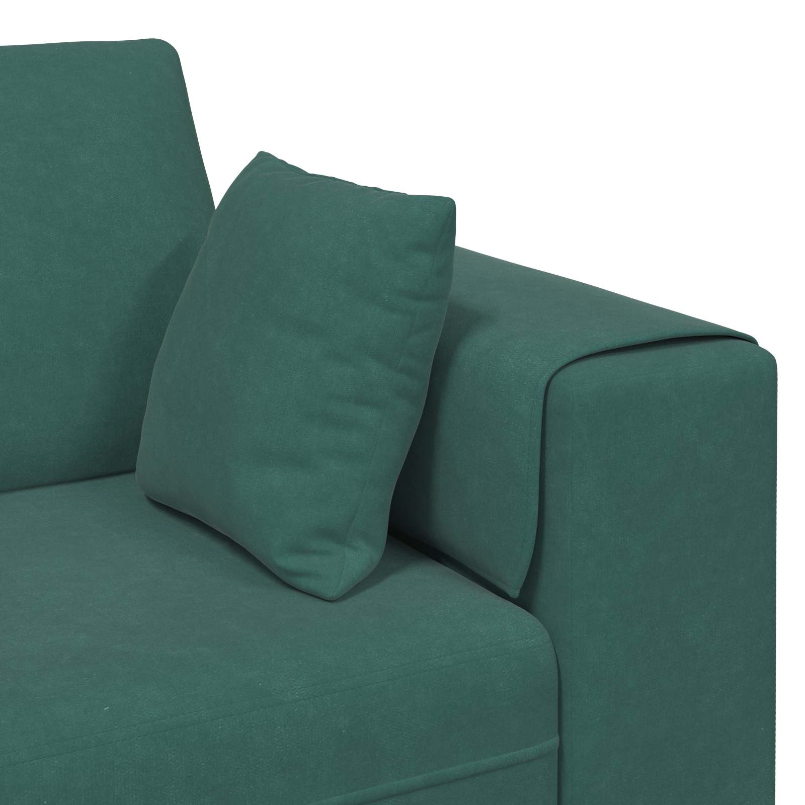Καναπές 3 pcs Σκούρο Πράσινο 250 x 188 x 76 εκ. Βελούδο