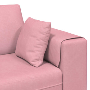 Καναπές 3 pcs Ροζ 250 x 188 x 76 εκ. Βελούδο - Pakobazaar