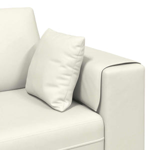 Καναπές 3 pcs Κρεμ 250 x 188 x 76 εκ. Βελούδο - Pakobazaar