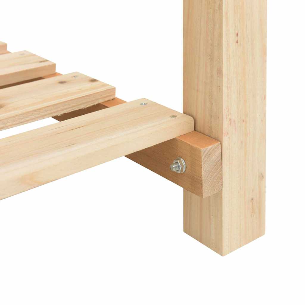 Γλάστρα Κήπου Μπεζ 203 x 53 x 76,5 εκ Στερεό Ξύλο Πεύκου