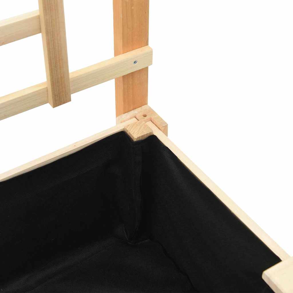 Γλάστρα Κήπου με ράφι Μπεζ 71 x 38 x 152 εκ. Στερεό Ξύλο Πεύκου - Pakobazaar