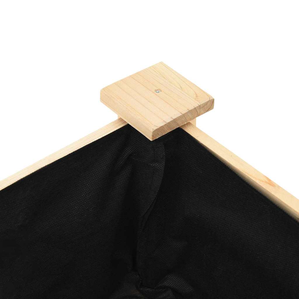 Γλάστρα Κήπου με ράφι Μπεζ 45 x 45 x 76,5 εκ Στερεό Ξύλο Πεύκου